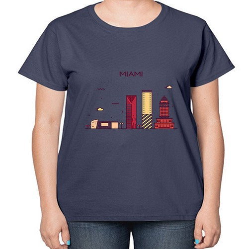 Miami 1285# - cities-  Ladies T-Shirt