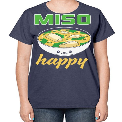 Miso Anime Japanese Food Lover 268# - anime-  Ladies T-Shirt