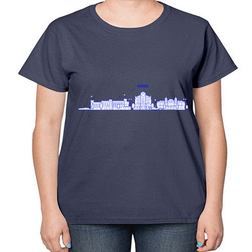 Monaco 1335# - cities-  Ladies T-Shirt