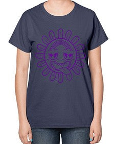 Moody sunflower 184# - cartoon general-  Ladies T-Shirt
