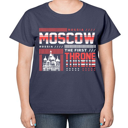 Moscow 1356# - cities-  Ladies T-Shirt