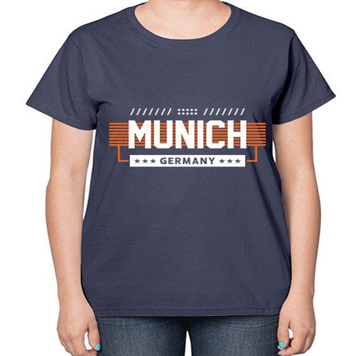 Munich 1389# - cities-  Ladies T-Shirt