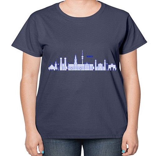 Munich 1391# - cities-  Ladies T-Shirt