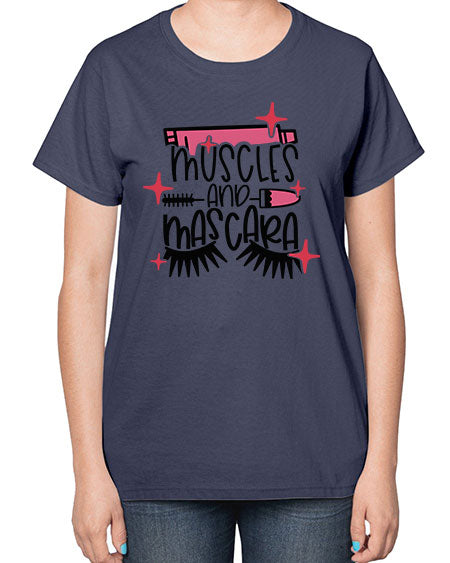 Muscles And Mascara Style 36# -makeup  Ladies T-Shirt