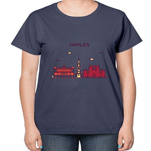 Naples 1412# - cities-  Ladies T-Shirt