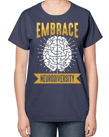 NewEmbraceNeurodiversity 199# - alzheimers-  Ladies T-Shirt