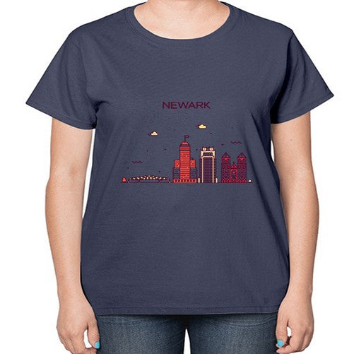 NewarkNJ 1486# - cities-  Ladies T-Shirt