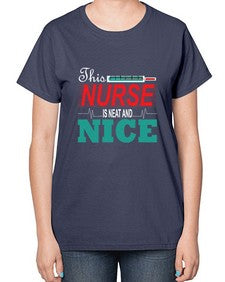 Nurse NiceTransperntPNG Style 1187# - nurse-  Ladies T-Shirt