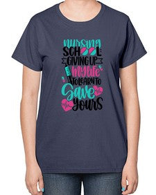 Nursing School Giving Style Style 1276# - nurse-  Ladies T-Shirt