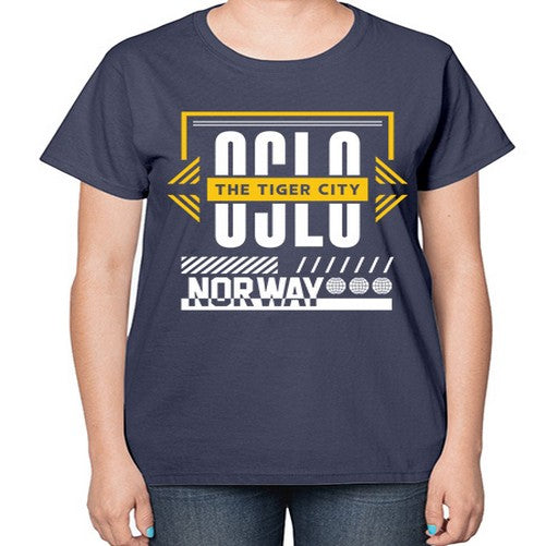 Oslo 1553# - cities-  Ladies T-Shirt
