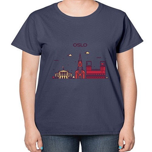 Oslo 1554# - cities-  Ladies T-Shirt