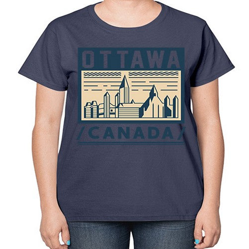 Ottawa 1557# - cities-  Ladies T-Shirt