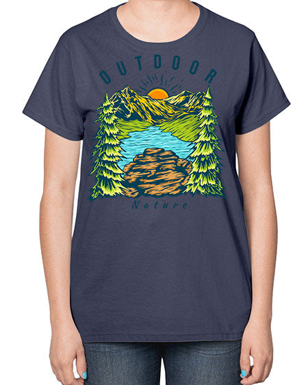 Outdoor Nature 17# - nature-  Ladies T-Shirt