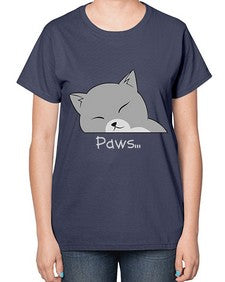 Paws - cats-  Ladies T-Shirt