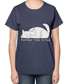 Perfect Time to Nap - cats-  Ladies T-Shirt
