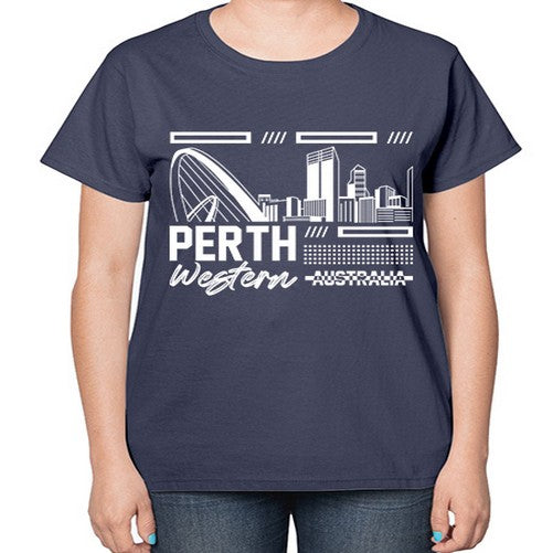 Perth 1597# - cities-  Ladies T-Shirt