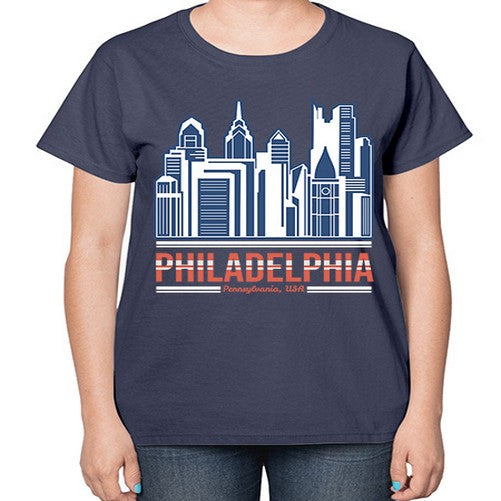 Philadelphia 1604# - cities-  Ladies T-Shirt