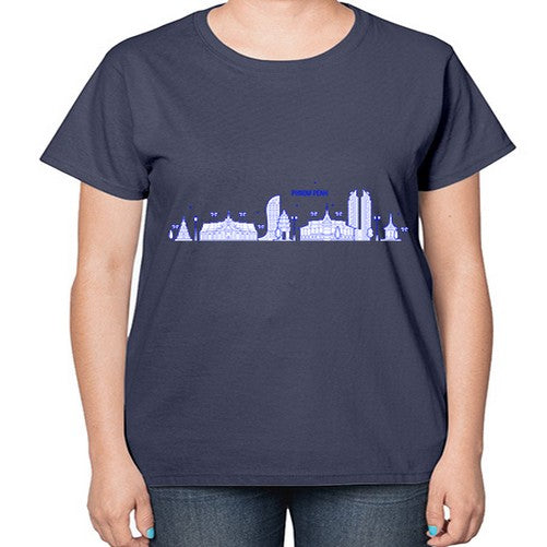 Phnom Penh 1607# - cities-  Ladies T-Shirt