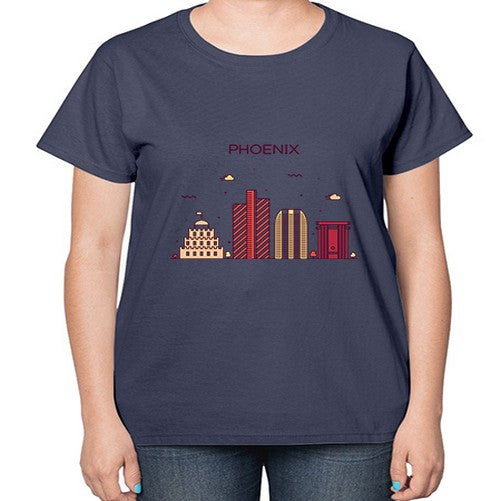 Phoenix 1614# - cities-  Ladies T-Shirt