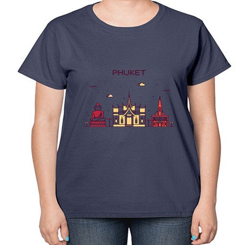 Phuket 1617# - cities-  Ladies T-Shirt