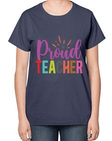 Proud Teacher 1343# - teacher-  Ladies T-Shirt