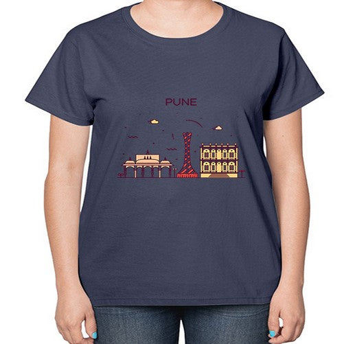 Pune 1696# - cities-  Ladies T-Shirt