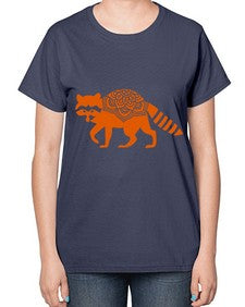 RacoonMandala 1010# - mandala-  Ladies T-Shirt