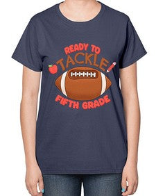 Ready to tackle fifth Grade 741# - fifth grade-  Ladies T-Shirt
