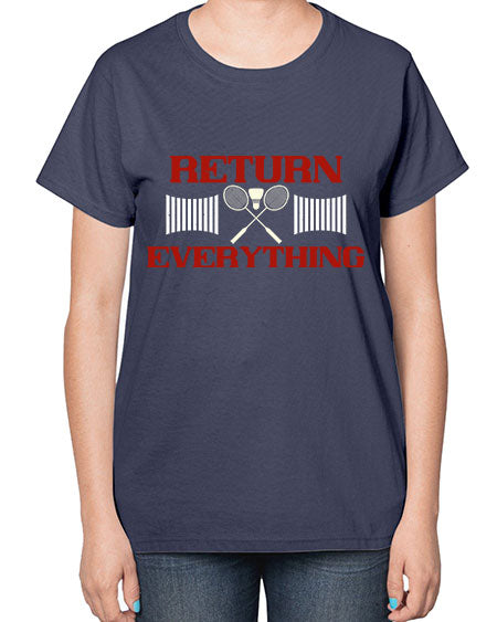 Return everything 1892# - badminton-  Ladies T-Shirt