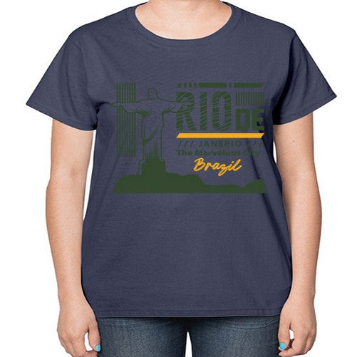 Rio de Janerio 1734# - cities-  Ladies T-Shirt