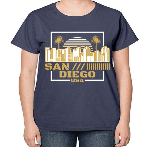 San Diego 1775# - cities-  Ladies T-Shirt