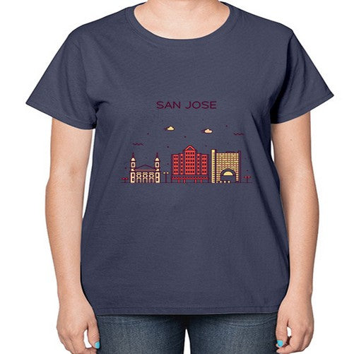 SanJoseCL 1793# - cities-  Ladies T-Shirt