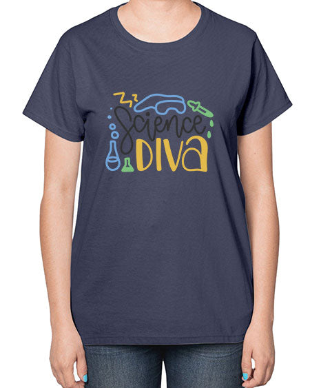 Sciencediva 43# - general science-  Ladies T-Shirt