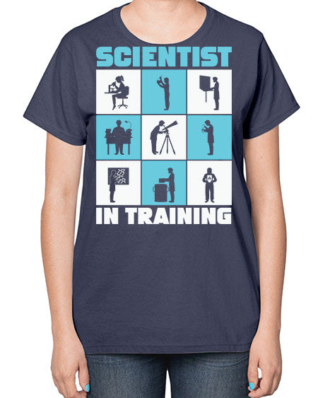 ScientistInTrainingScienceScientistSkinite Scientist Skinite 40# - general science-  Ladies T-Shirt