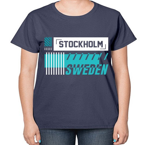 Stockholm 1893# - cities-  Ladies T-Shirt
