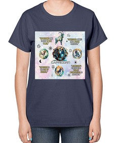 Straight Capricorn 471# - capricorn-  Ladies T-Shirt