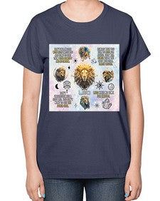 Straight Leo 473# - leo-  Ladies T-Shirt