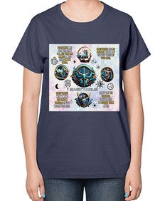 Straight Saggitarius 476# - sagittarius-  Ladies T-Shirt