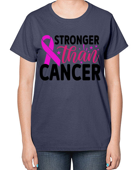 Stronger Than Cancer 6# - breast cancer-  Ladies T-Shirt