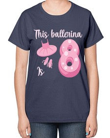 Th birthday ballet dancer ballerina 46# - ballet-  Ladies T-Shirt