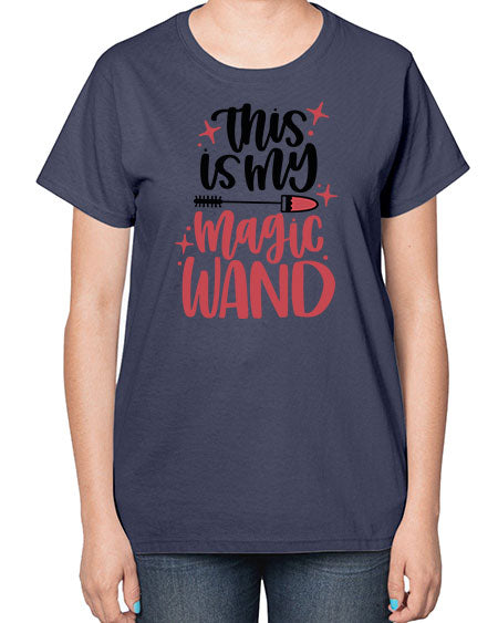 This Is My Magic Wand Style 12# -makeup  Ladies T-Shirt