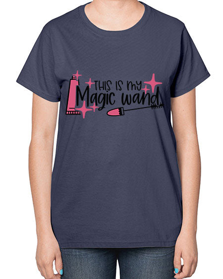 This Is My Magic Wand Style 13# -makeup  Ladies T-Shirt