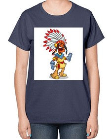 Thnksgvngindian 254# - cartoon general-  Ladies T-Shirt