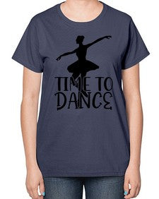 Time to dance 201# - ballet-  Ladies T-Shirt
