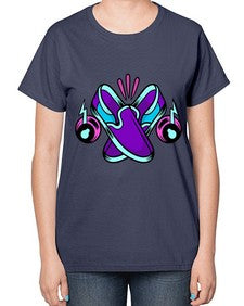 Walk the talk 261# - cartoon general-  Ladies T-Shirt