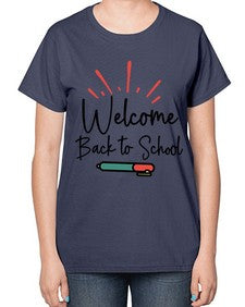 Welcome Back to School 994# - last day of school-  Ladies T-Shirt