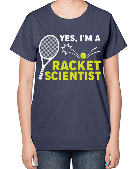YesImARacketScientistScientistSkinite Scientist Skinite 1# - general science-  Ladies T-Shirt