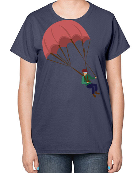 all in one 07# - parachute-  Ladies T-Shirt