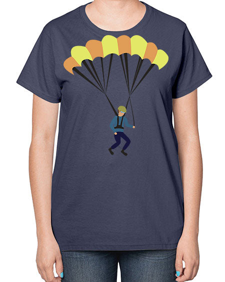 all in one 08# - parachute-  Ladies T-Shirt