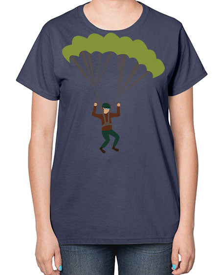 all in one 11# - parachute-  Ladies T-Shirt